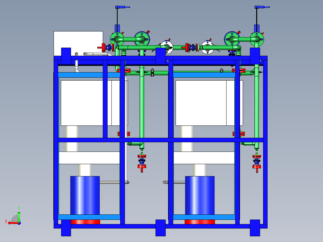 高压泵块后视图