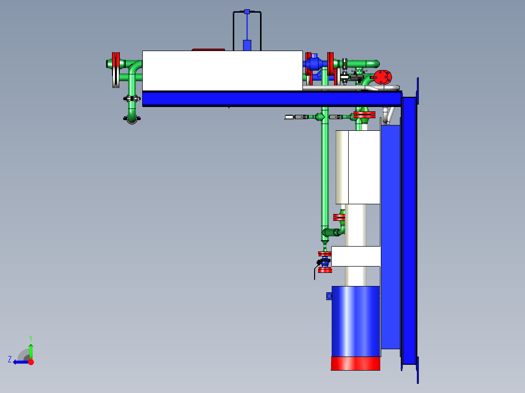 高压泵块右视图