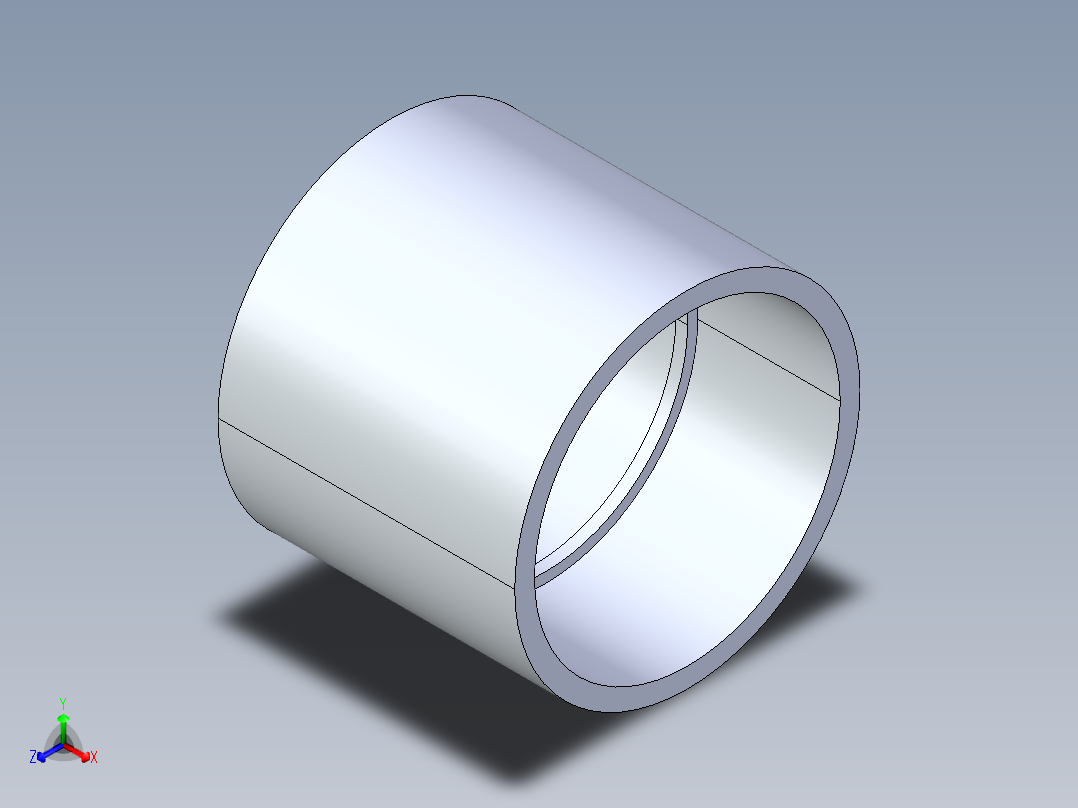 CPVC管件10-Sch80_Coupling_SxS_9829-080 _8in主视图