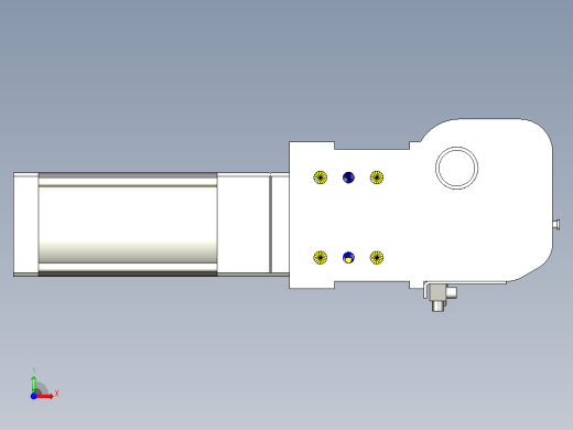德克斯TUNKERS气缸数模KS_100_2_A00_T12_105GRAD前视缩略图