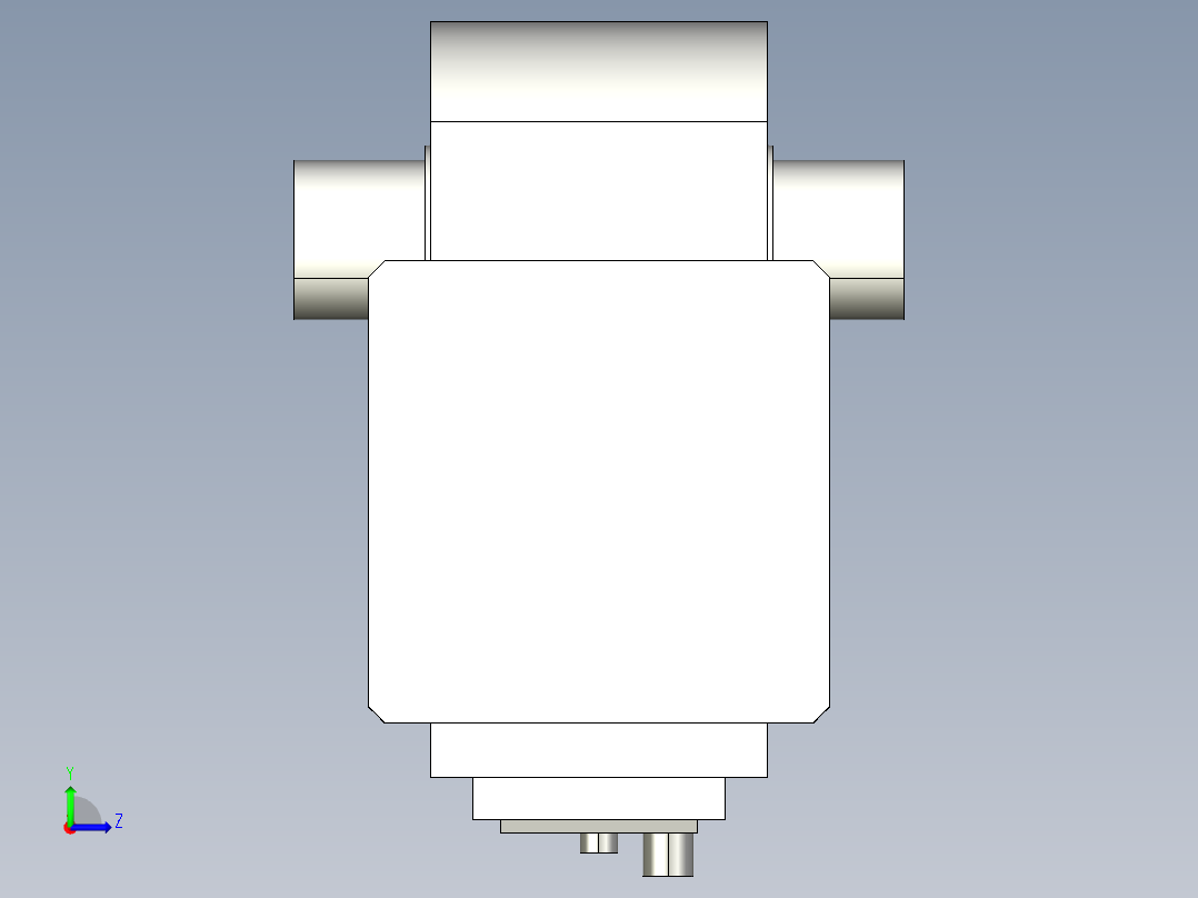 德克斯TUNKERS气缸数模KS_100_2_A00_T12_105GRAD左视图
