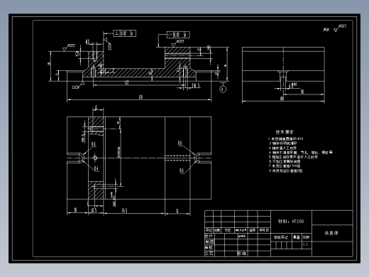 1G089--法兰盘的加工工艺，设计铣R10圆弧槽的铣床夹具