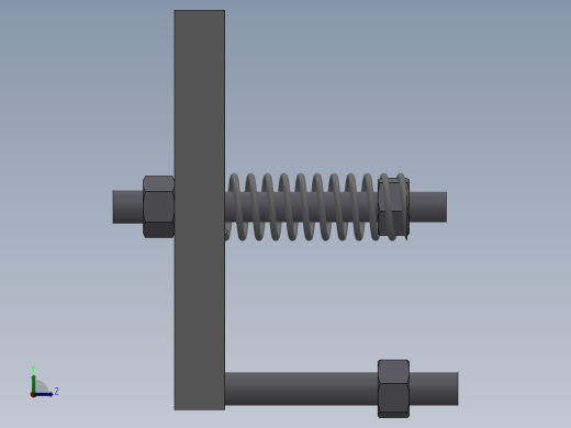 倒挡拨叉加工工艺及铣14H13槽夹具设计 【含三维SolidWorks】左视缩略图