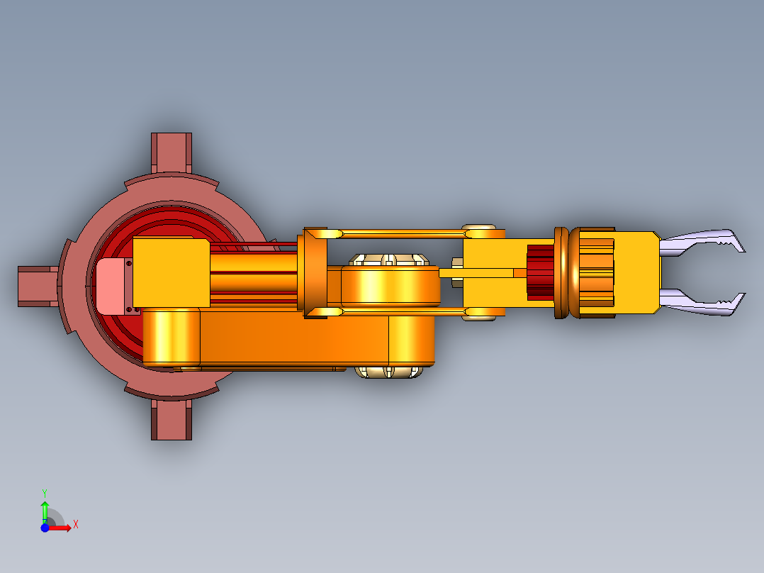 6轴机械臂前视图