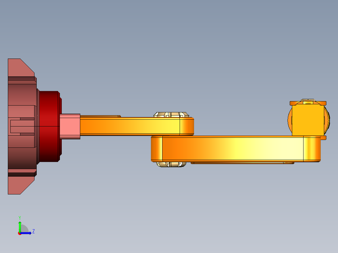 6轴机械臂左视图