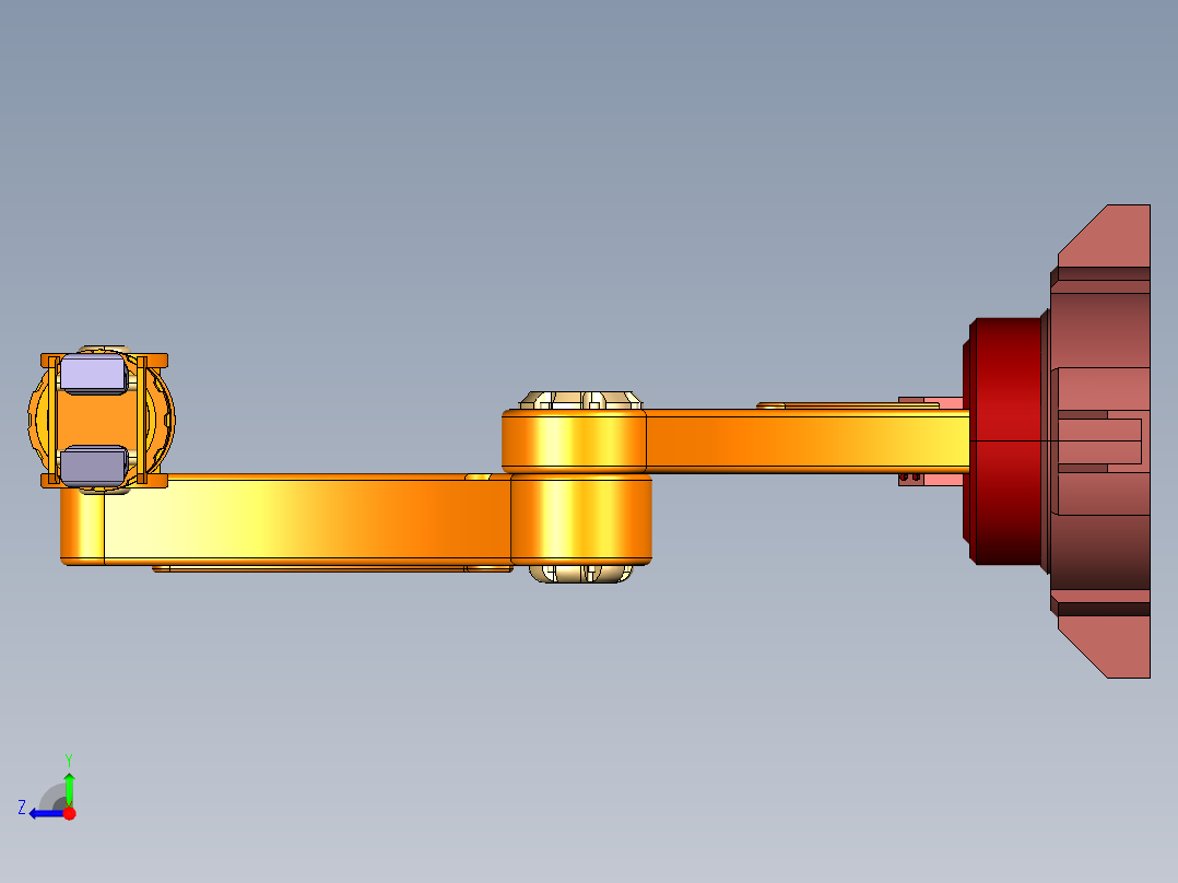6轴机械臂右视图