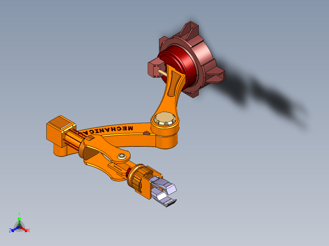 6轴机械臂正等轴测图