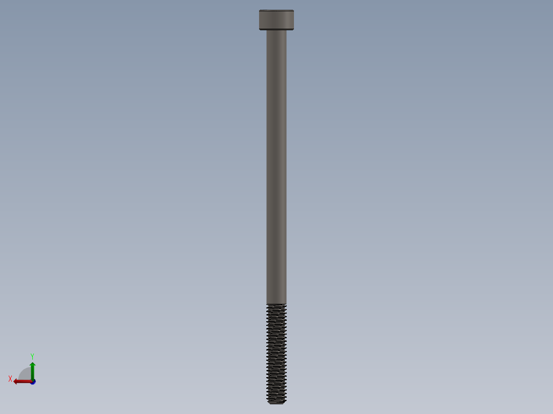 Screw_DIN_912_M4x75_A2.SLDPRT公制内六角螺钉后视图