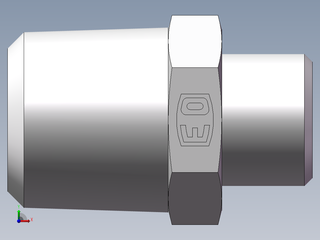 美制锥螺纹、1CN-16-08前视图