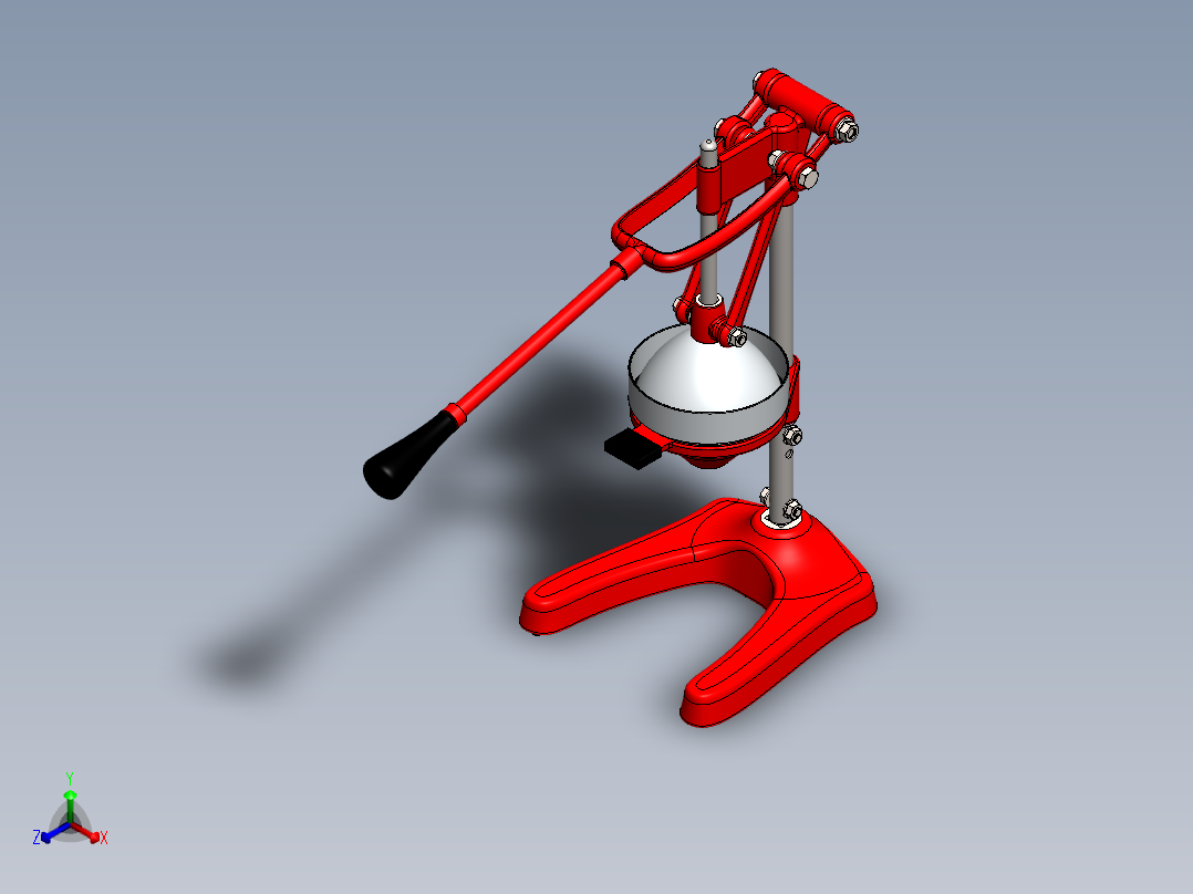 榨汁机(12)正等轴测图