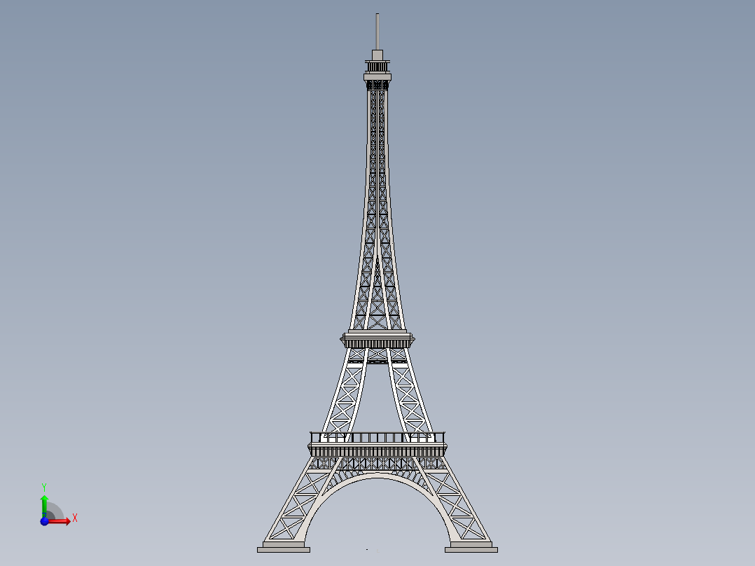 埃菲尔铁塔前视图