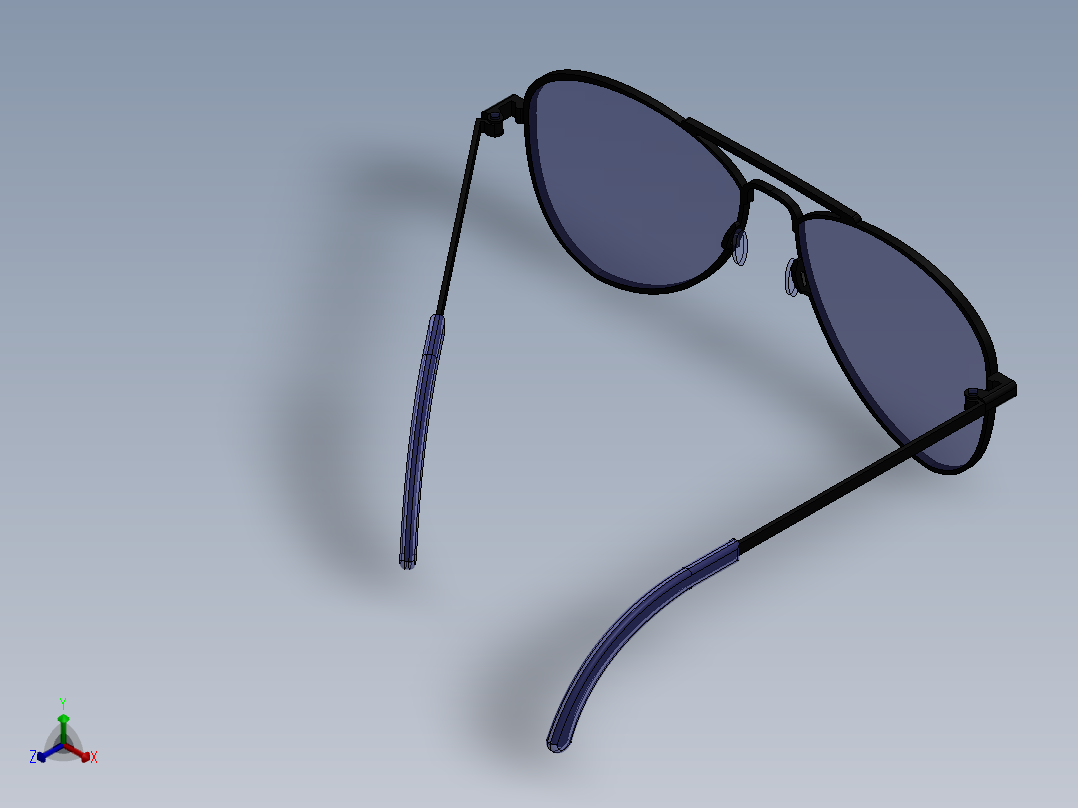 眼镜、墨镜(13)正等轴测图