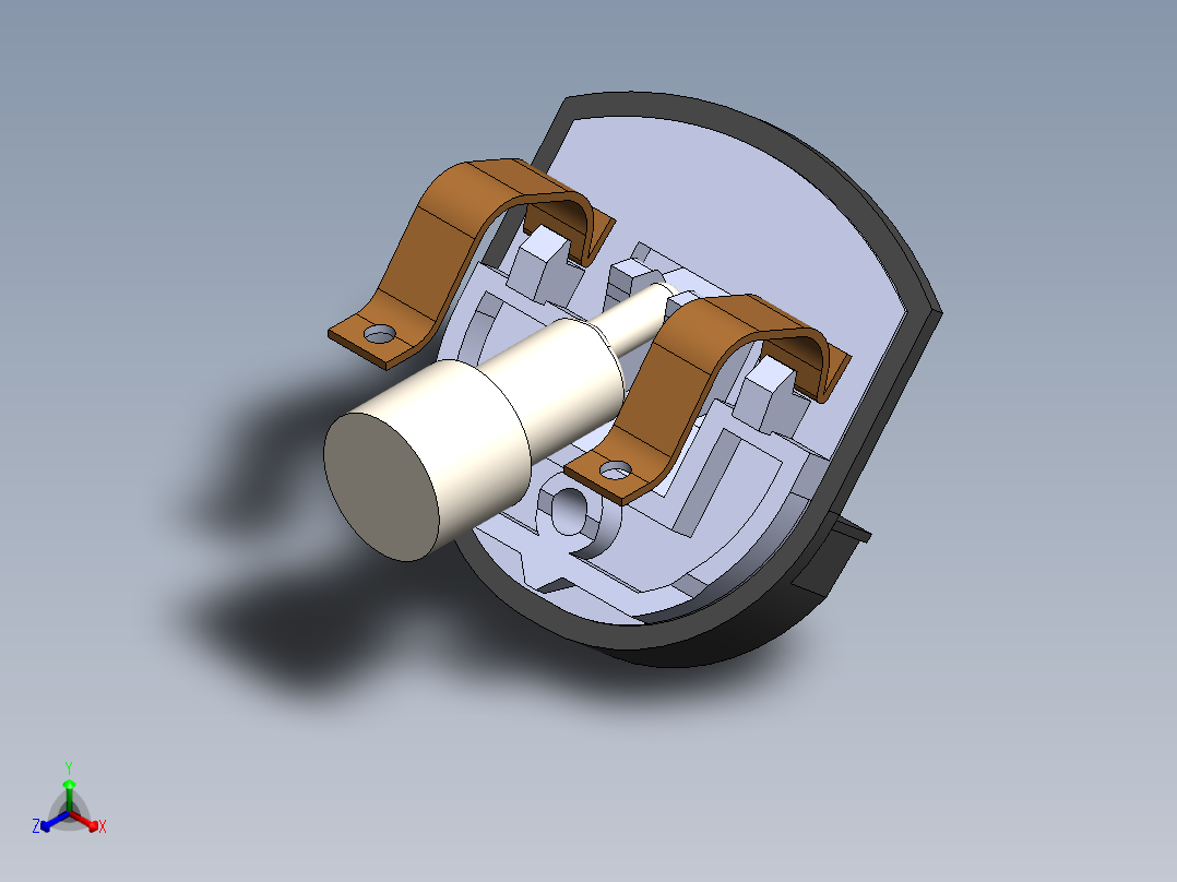剃须刀、刮胡刀(18)正等轴测图