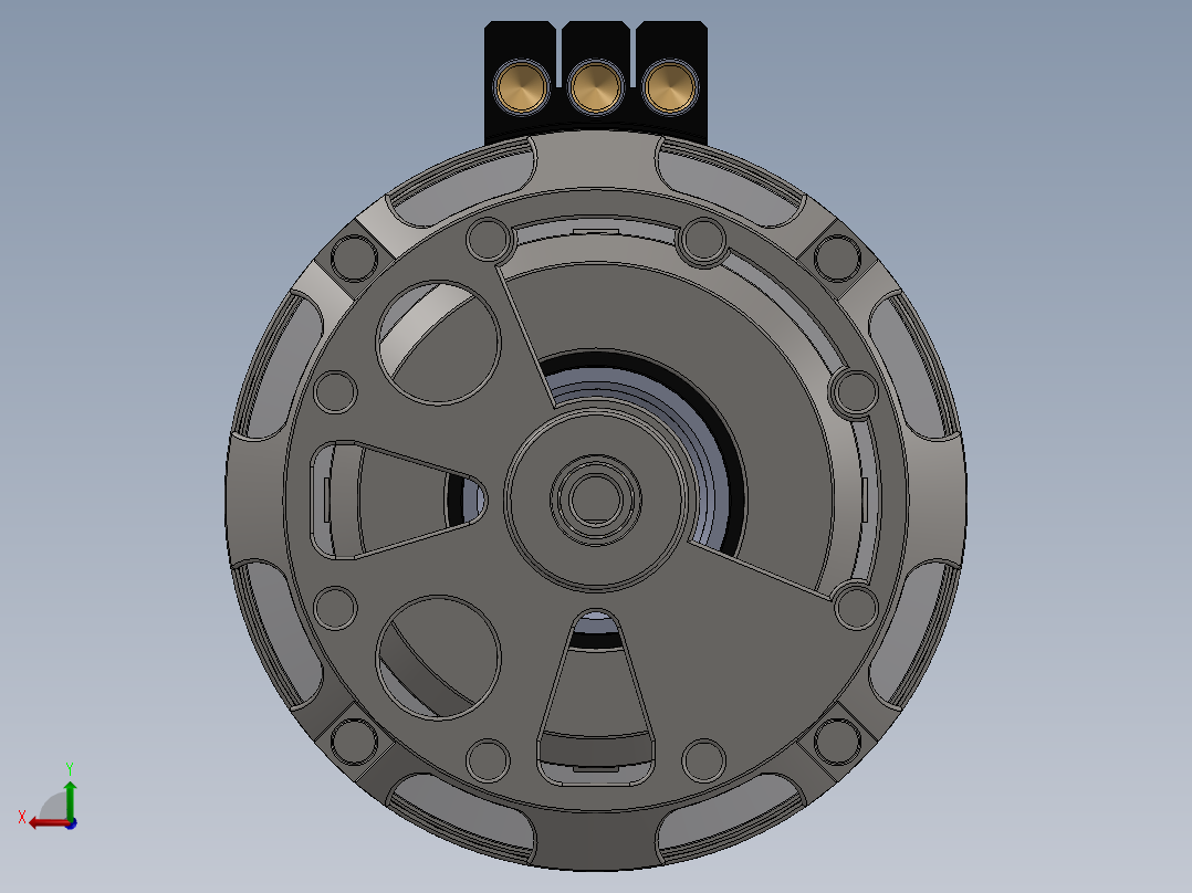 直流电机、电机(33)后视图