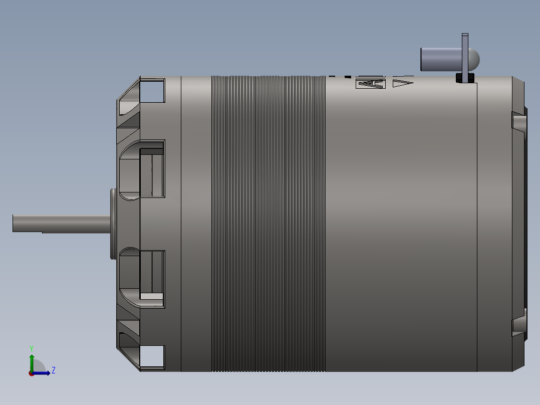 直流电机、电机(33)左视图