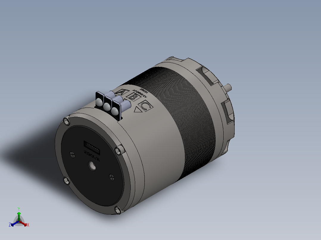 直流电机、电机(33)正等轴测图