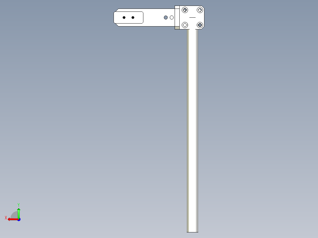 旋转气缸下压机构 固定机构后视图