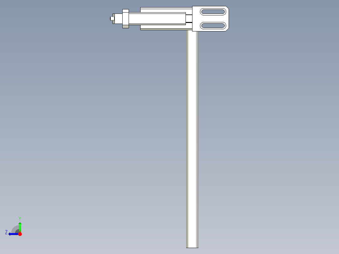 旋转气缸下压机构 固定机构右视图