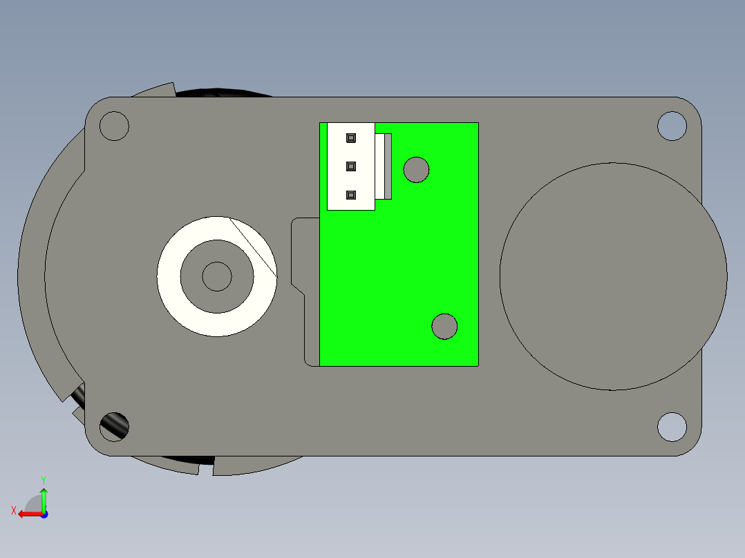 自动售卖机——小电机+弹簧后视图