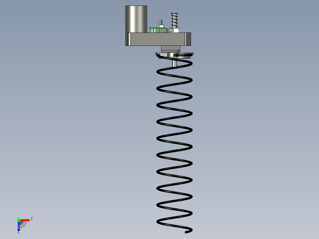 自动售卖机——小电机+弹簧俯视图