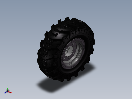 挖掘机的前轮  STP