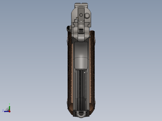 手枪左轮冲锋枪老式狙击步枪设计3D图纸m1911 colt packed SW IGS右视缩略图