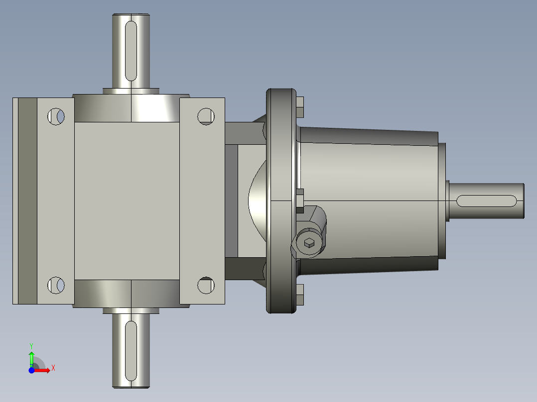 减速电机S37AD2前视图