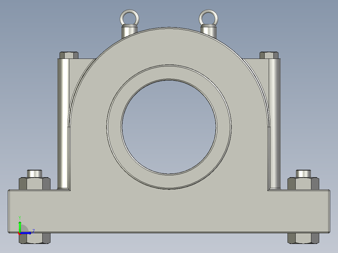 GBT7813-2008四螺柱立式轴承座SD3134TS左视图