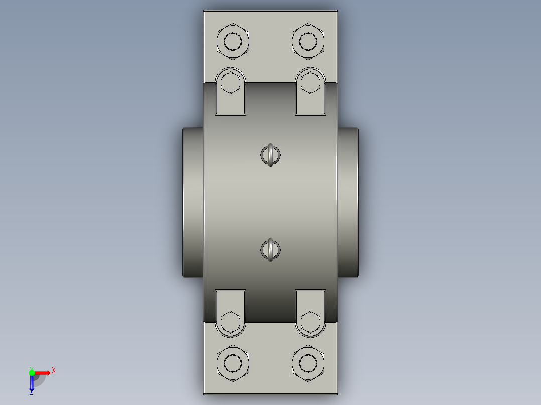 GBT7813-2008四螺柱立式轴承座SD3134TS俯视图