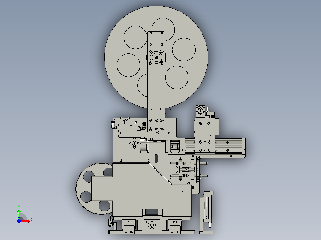 RJJ-05剥标机构前视图