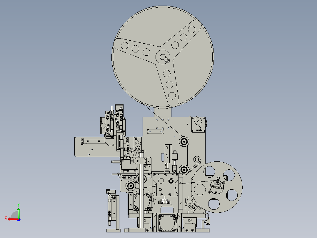 RJJ-05剥标机构后视图