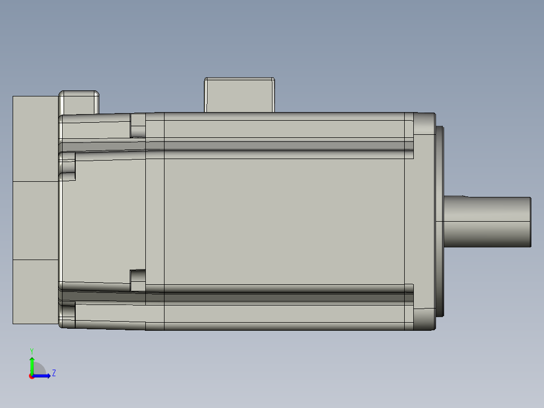 B2_750W不带抱闸左视图