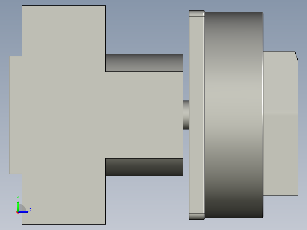 转换开关LW42B32-1016左视图