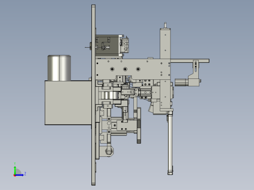 电池芯片剪切装置左视缩略图