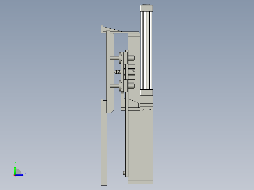 升降部份左视图