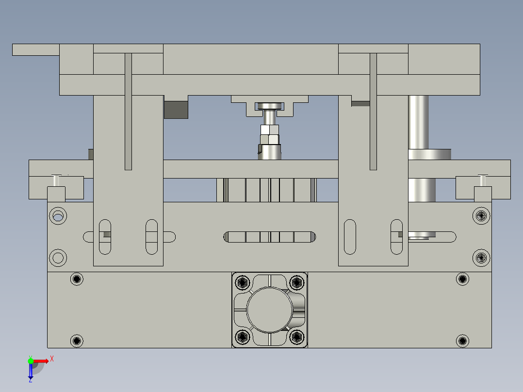 升降部份俯视图