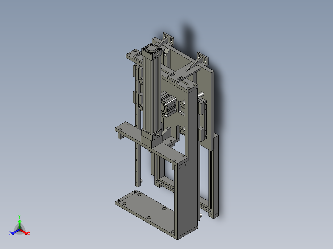 升降部份正等轴测图