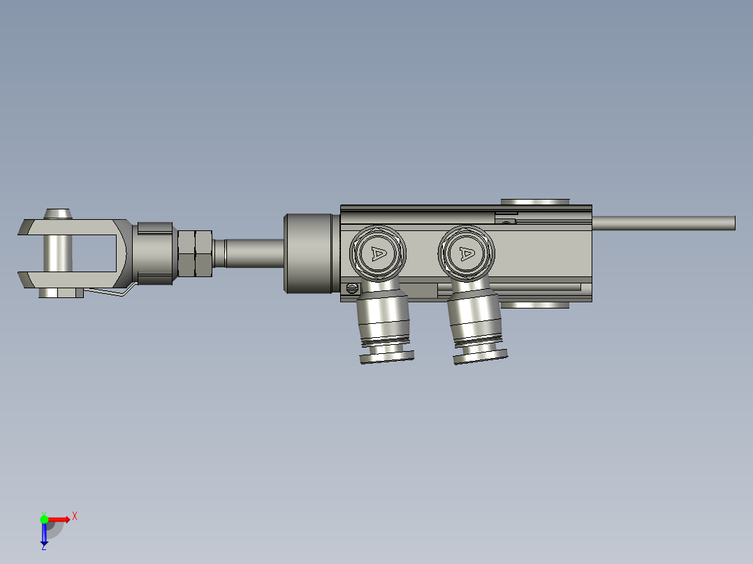 气缸MPGH12X10S(0)+(DS1-H-2)俯视图