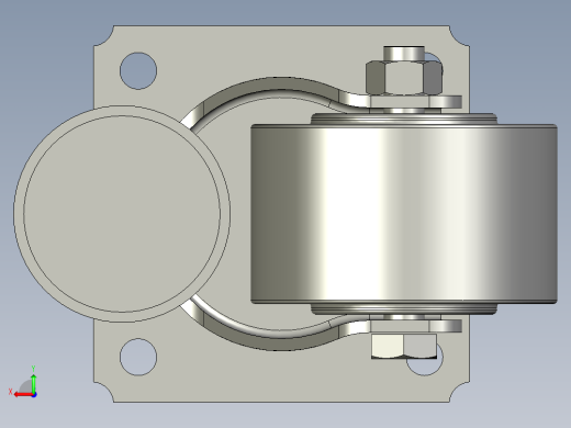泉州卓越脚轮YZ-80B-30-001-R20后视缩略图