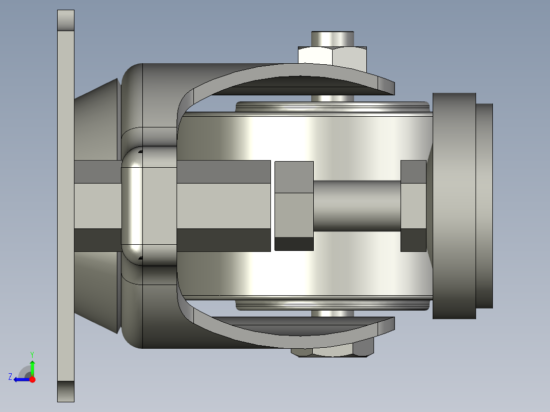 泉州卓越脚轮YZ-80B-30-001-R20右视图