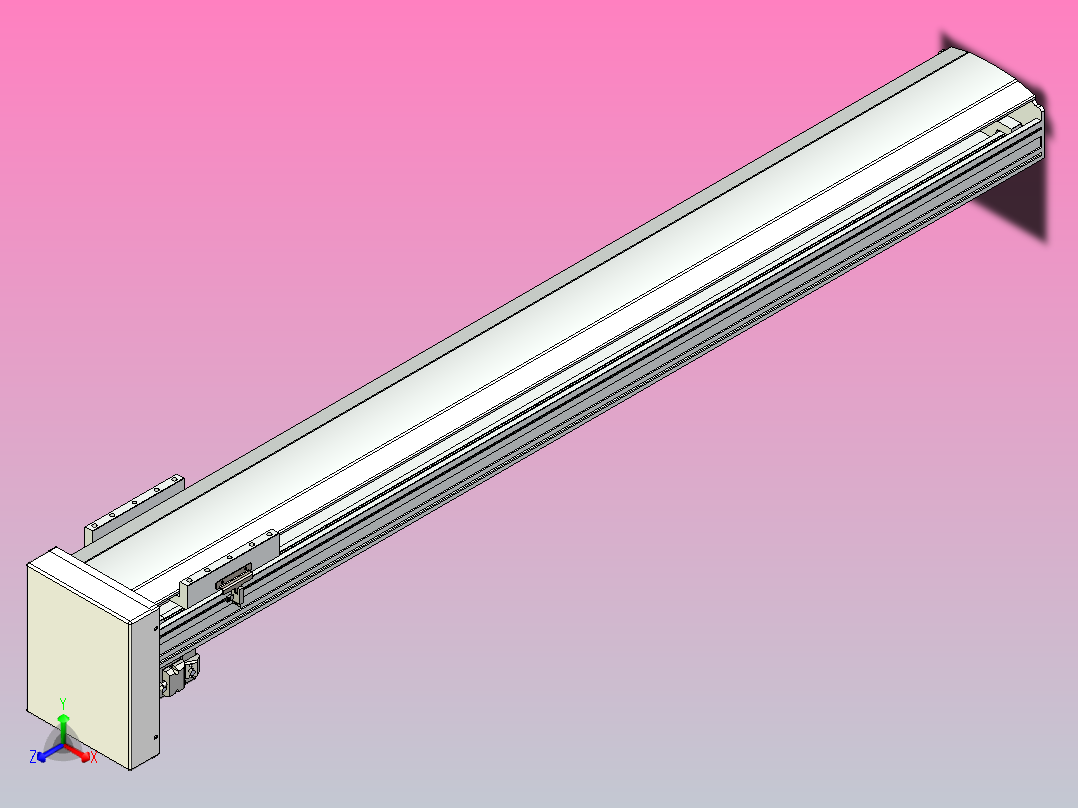 日规模组半封闭丝杆TPA-HNR-175D-2510C-L1250-MP-Y-P75-N3主视图