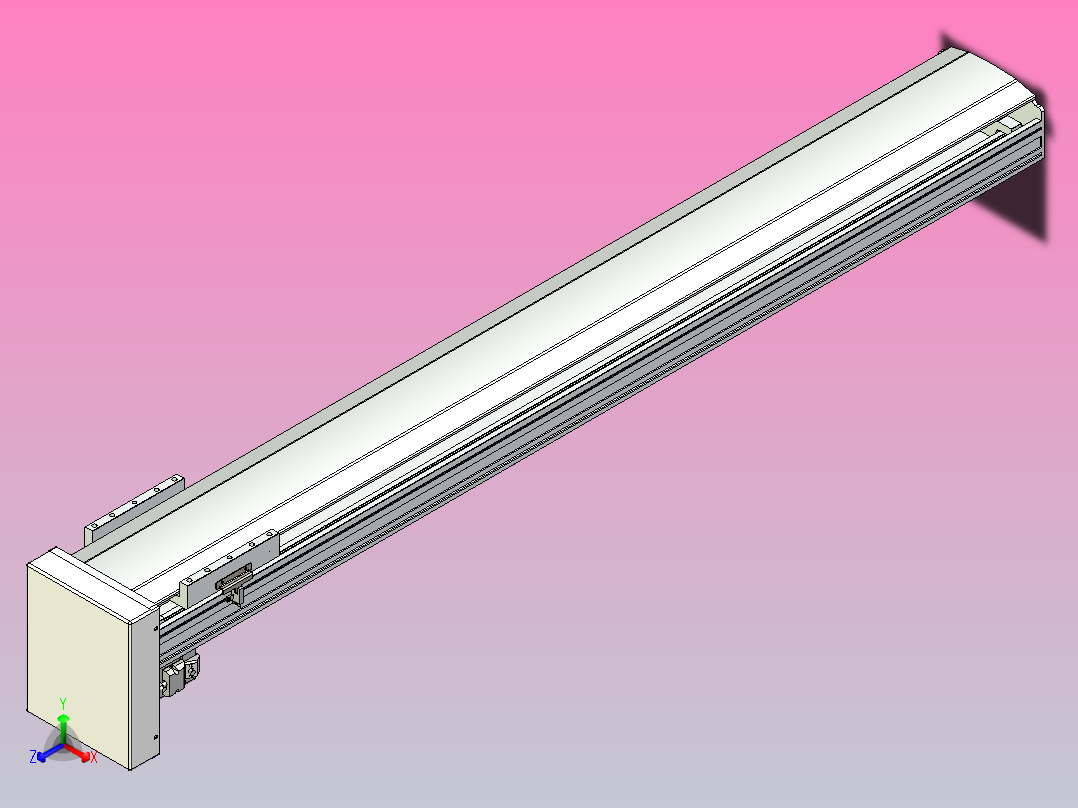 日规模组半封闭丝杆TPA-HNR-175D-2510C-L1250-MP-Y-P75-N3正等轴测图