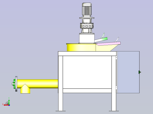 一款自动喂料机3D图纸后视缩略图