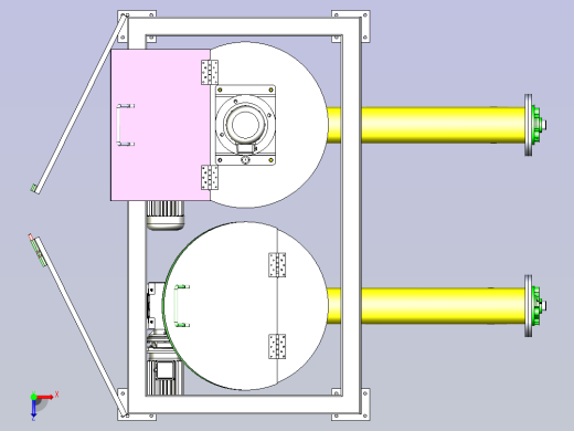 一款自动喂料机3D图纸俯视缩略图
