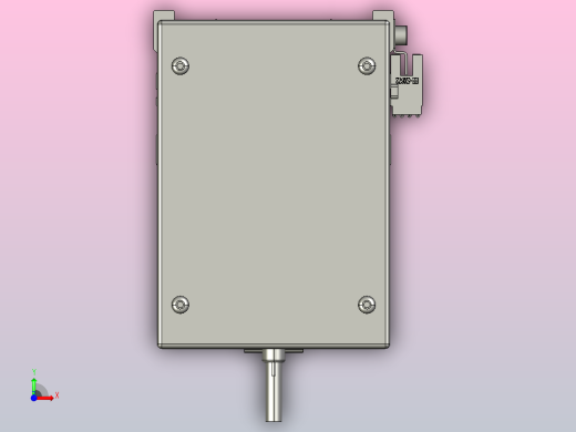 SYS12-600-BM-200W滚珠花健、支撑座、滚珠丝杠、交叉导轨、直线模组.STEP前视缩略图