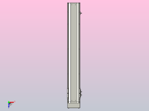 SYS12-600-BM-200W滚珠花健、支撑座、滚珠丝杠、交叉导轨、直线模组.STEP俯视缩略图