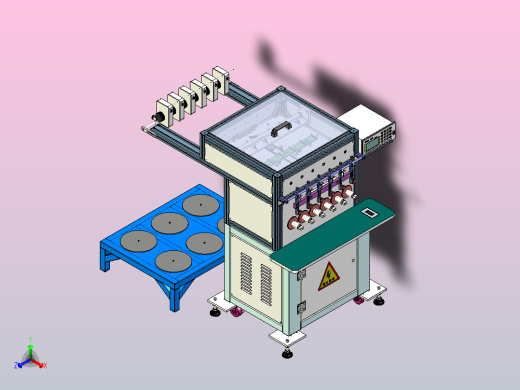 六轴自动绕线设备3D模型