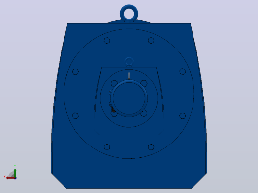 RF147R77法兰轴伸式组合型斜齿轮减速机RF147R77-Y0.18-4P-63-M1-0°-Φ450后视缩略图