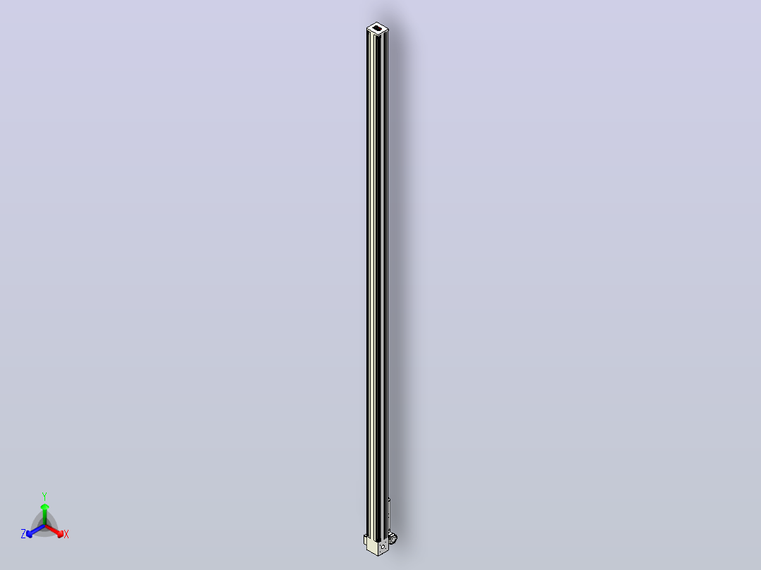 伺服电机集成皮带传动直线执行器TPA-OCB-140-256-L4650-RU-P75-N3主视图
