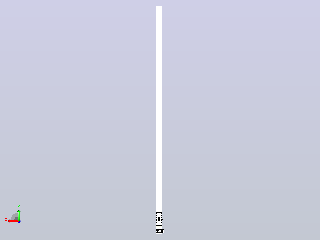 伺服电机集成皮带传动直线执行器TPA-OCB-140-256-L4650-RU-P75-N3后视图